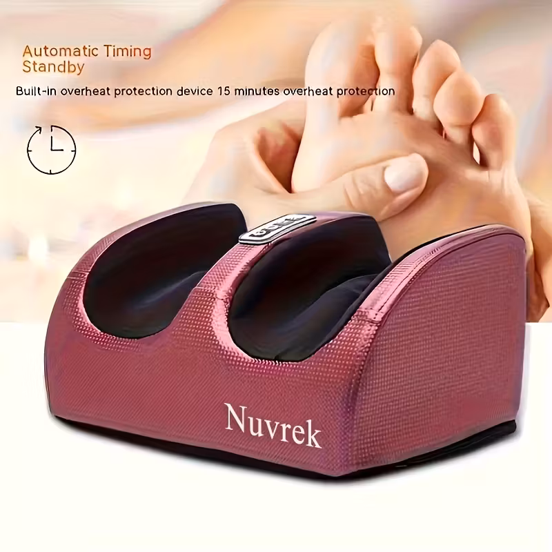 Nuvrek Foot Massager Machine with Heat – Circulation & Relaxation Therapy - Image 3