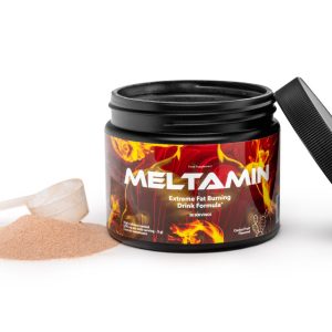 Meltamin weight loss drink powder for daily metabolism support and healthy fat management.