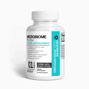 Organic Ashwagandha capsules for natural stress relief, cortisol balance, and comprehensive wellness support.