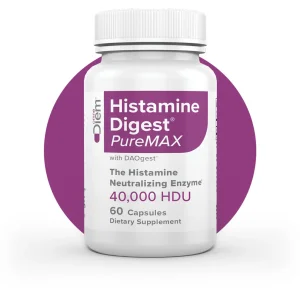 Histamine Digest with DAO capsules for advanced histamine support, enhanced enzymatic breakdown, and comprehensive digestive wellness.