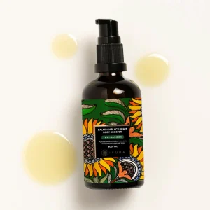 This Balaayah Black Gram Body Booster – Tea-Garden Blend pairs the intensive, skin-firming power of Black Gram with the crisp, refreshing scent of a lush tea garden. It works to plump "crepey" or dry skin while providing an uplifting, herbaceous aromatic experience that leaves the body feeling energized and smooth.