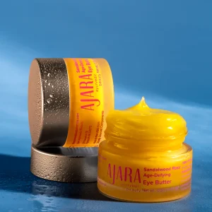 This ultra-rich Sandalwood Rose Eye Butter deeply hydrates parched skin while utilizing potent botanicals to visibly brighten dark circles and smooth fine lines for a rejuvenated, youthful appearance.