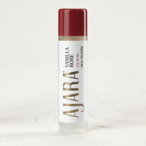 This decadent Vanilla Rose Lip Balm blends creamy, aromatic vanilla with soothing rose essences to deeply hydrate parched lips and lock in moisture for a soft, petal-smooth finish.