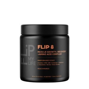 FLIP 8 Performance Stack: Comprehensive supplement bundle designed to maximize athletic output, recovery, and overall physical performance.