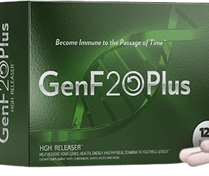 GenF20 Plus daily supplement system featuring enteric-coated tablets and oral spray for natural HGH support.